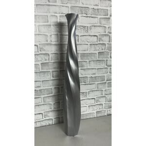 Leewadee Large Silver Home Decor Floor Vase - Wooden 30inch Tall Farmhouse Decor